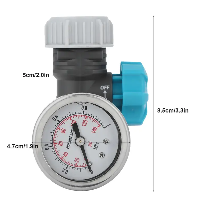 Vanne de régulation de pression d'eau réglable G3/4 pouces