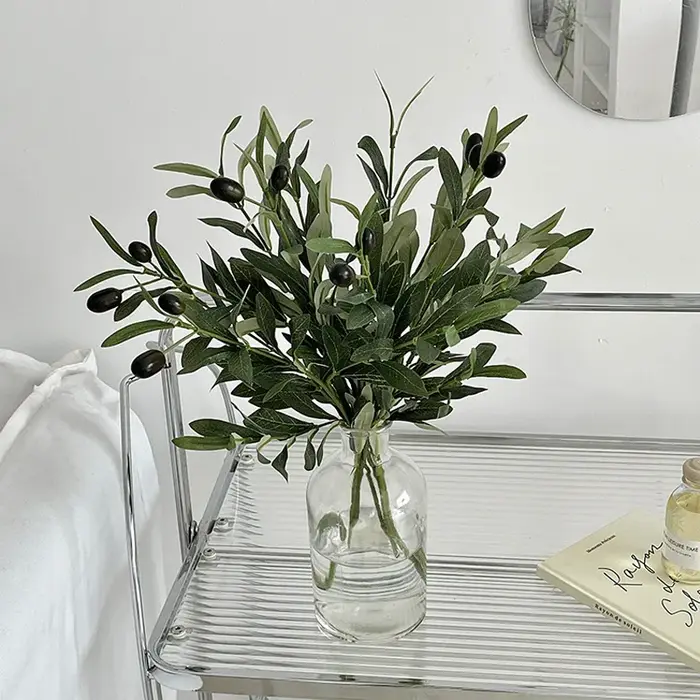 Plante artificielle verte de 45 cm