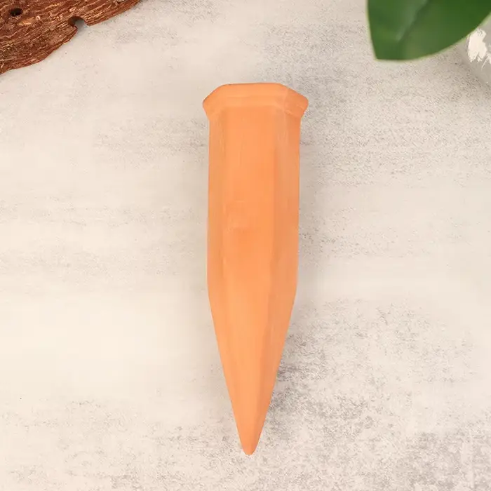 1 pièce – Dispositif d'arrosage automatique pour plantes, pics d'arrosage en argile, système d'arrosage automatique en forme de cône pour pot de fleurs
