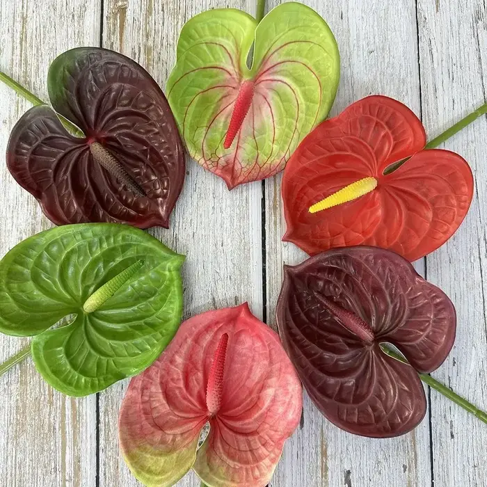 Petit Anthurium artificiel multicolore 60cm