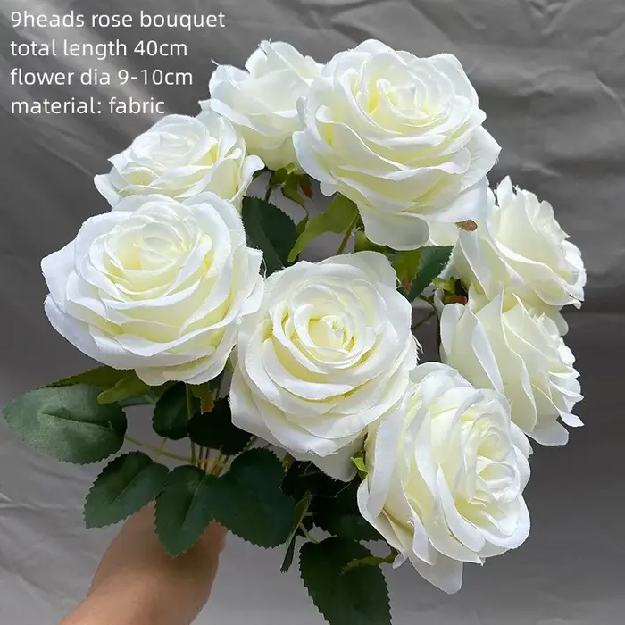 Rose artificielle blanche pour décoration de mariage