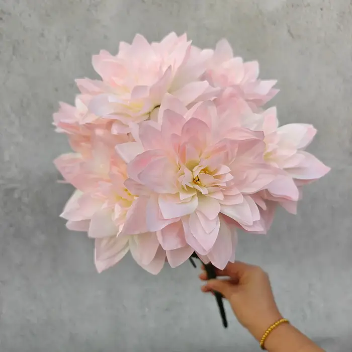 Fleurs artificielles de Dahlia à 7 têtes