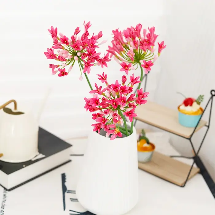 Fleurs artificielles d'agapanthe africaines de luxe