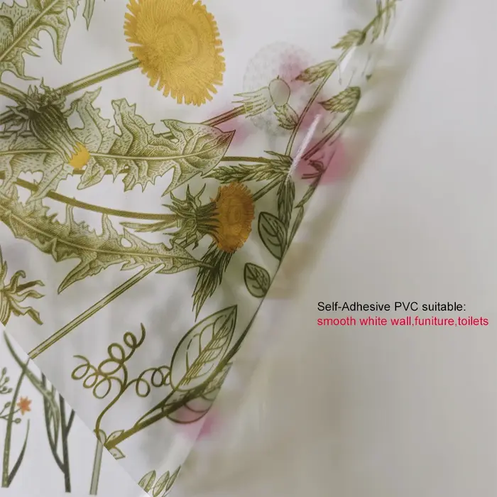 Autocollants muraux de fleurs sauvages pour dosseret de cuisine, autocollant de bordure murale botan
