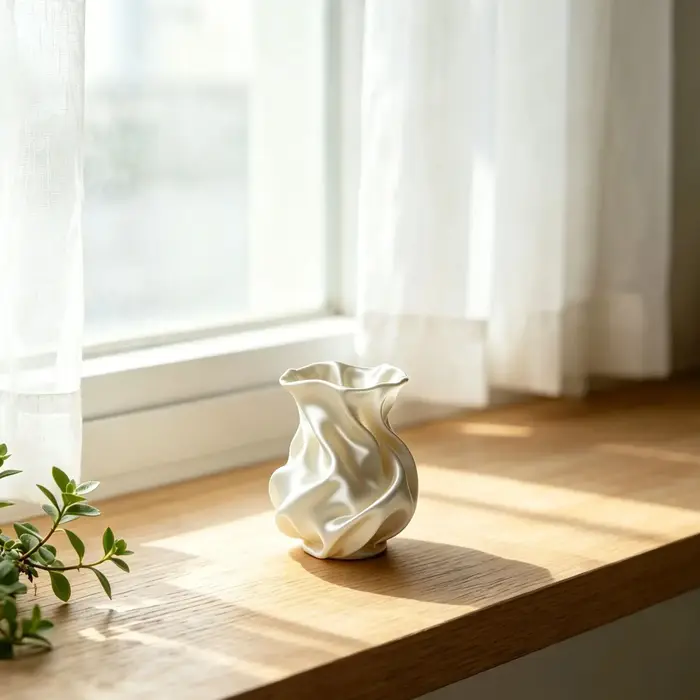 Vase à fleurs imprimé en 3D