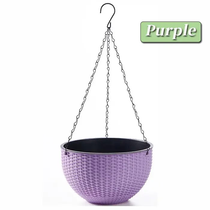 Pot de fleur suspendu en plastique
