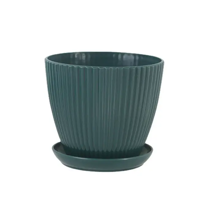 Pot de fleur rond jardinières succulentes Pot de plante avec plateau bureau balcon maison jardin déc