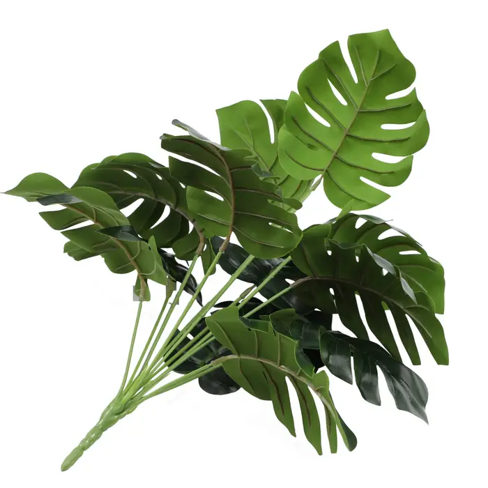 Uflower 42-54 cm grande plante Monstera artificielle feuille de tortue avec Protection UV pour extérieur intérieur maison jardin bureau décor