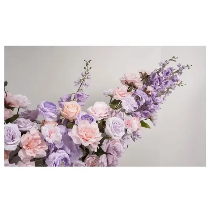 Nouvelle fleur artificielle violette en forme de lune