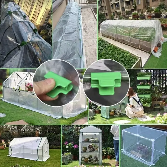 Serre Film Pinces Jardin Tarlii Filet Tunnel Cerceau Tuyau Pince Hangar NucleoCover Ombrage Cadre Su