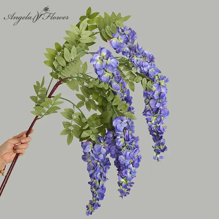 Tenture murale de fleurs de glycine