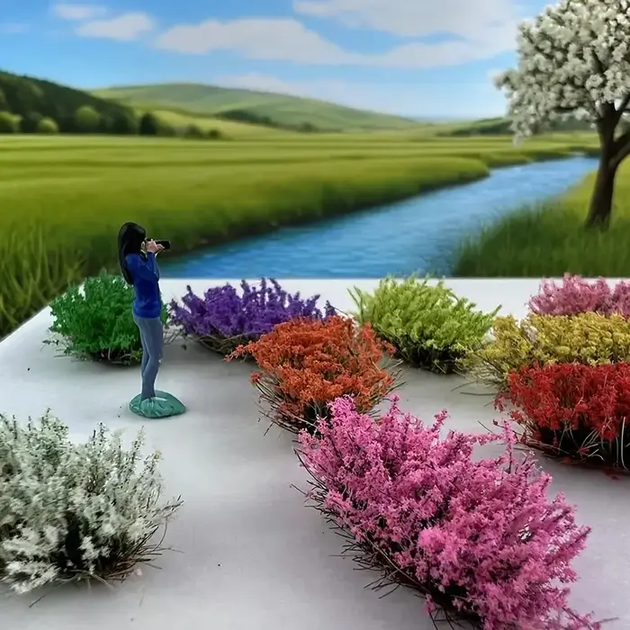 Grappe de fleurs miniatures pour Micro Simulation de paysage