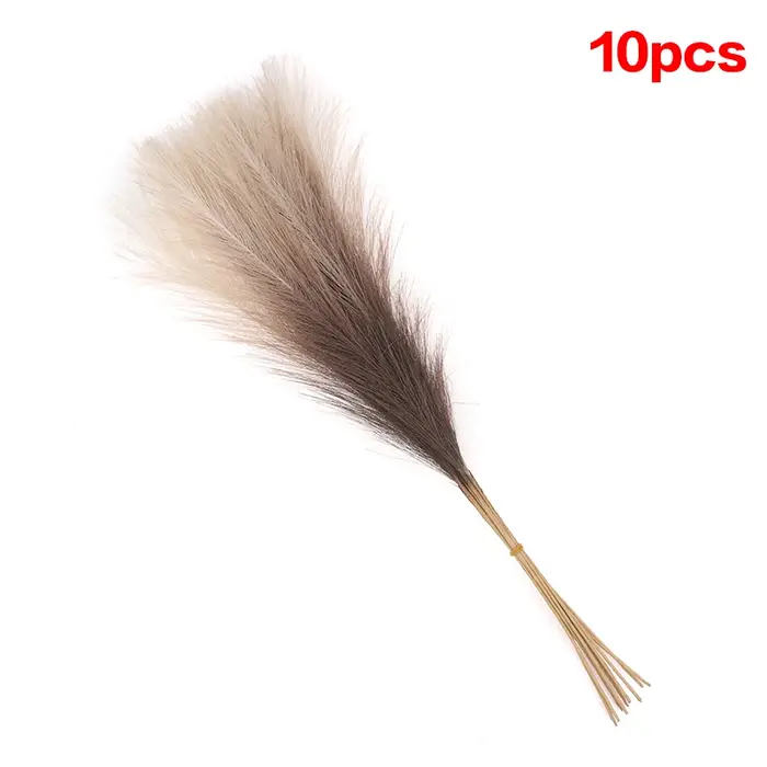 Lot de 10 unités – 55 cm – Décoration mignonne – Fausse plante de roseau – Roseau artificiel simulé 
