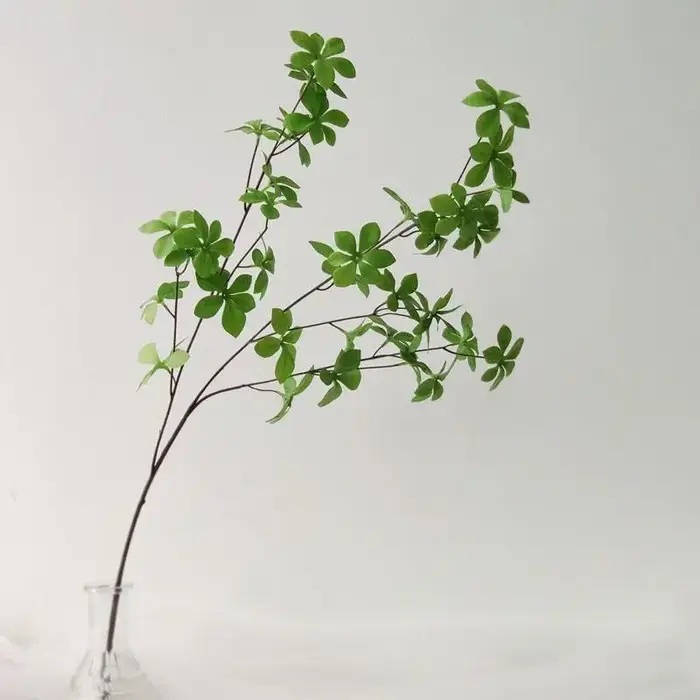 Vert artificiel Pieris japonais de 35,4 pouces, pour vitrine de maison, décoration nordique, fausse 