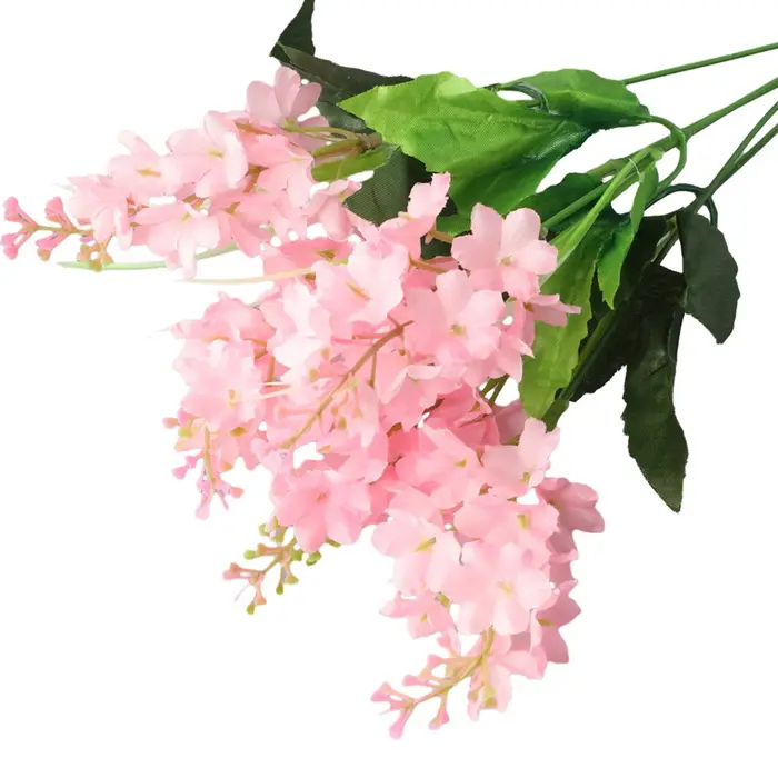 Fausses fleurs décoratives en jacinthe avec Branches pliables pour décorations de bureau
