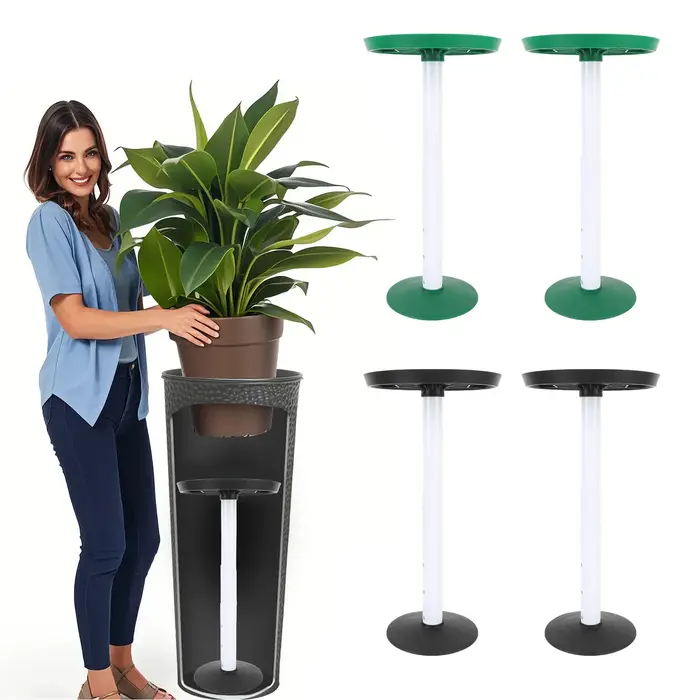 2 ensembles d'inserts de plantes à hauteur réglable avec trou de Drainage