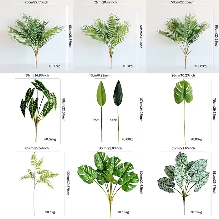 Plantes d'arbre vertes artificielles de 60 CM
