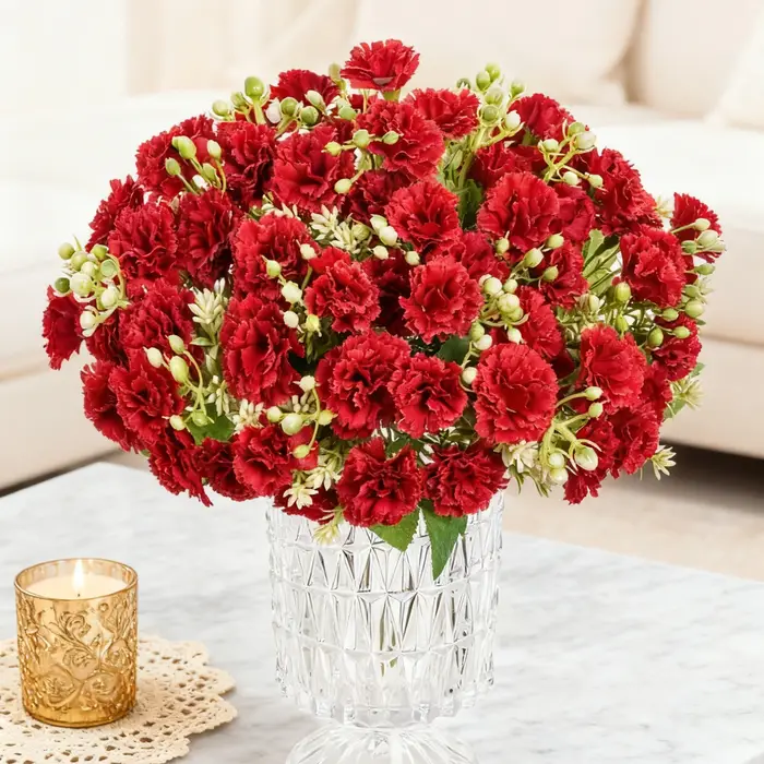 Fleurs artificielles en soie