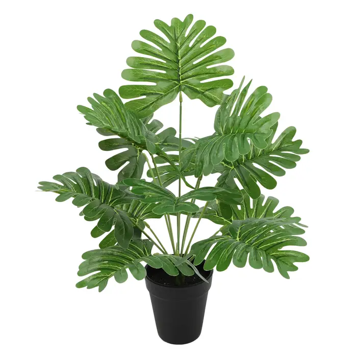 Uflower 42-54 cm grande plante Monstera artificielle feuille de tortue avec Protection UV pour extérieur intérieur maison jardin bureau décor