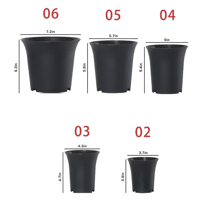 Pots polyvalents noirs taille haute