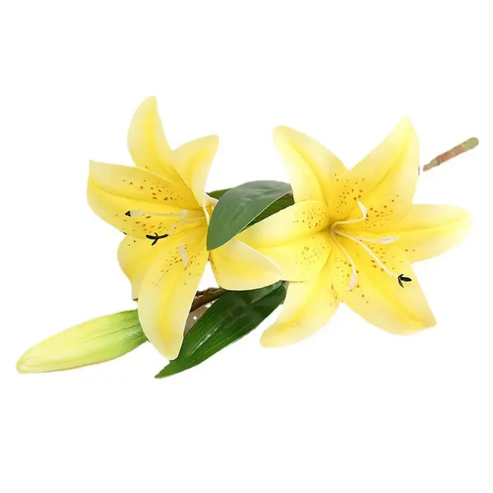Fleurs artificielles de branche de lys