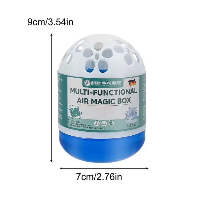 Boîte purificatrice d'air végétale, gel naturel anti-poussière, non toxique, pour allergies, désodor
