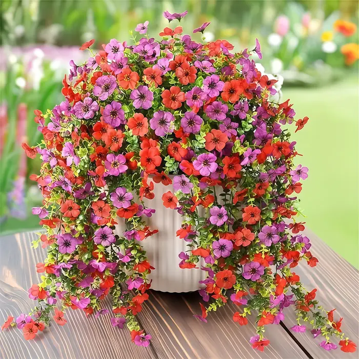 Fleurs artificielles simulées d'eucalyptus