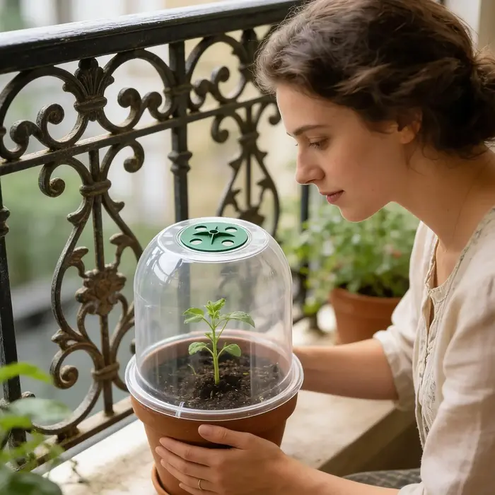 Housses de protection transparentes pour plantes d'hiver
