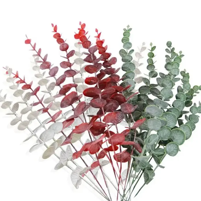 Plantes artificielles, feuilles d'eucalyptus