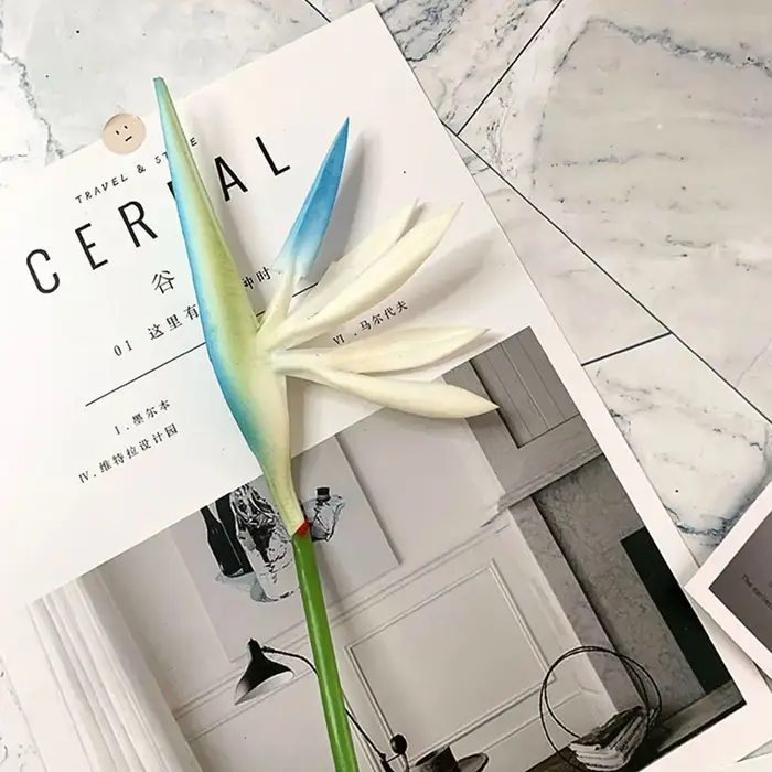 Fleur artificielle oiseau du paradis fausse plante soie Strelitzia Reginae décor à la maison fleurs 