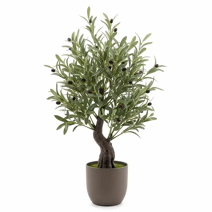 Ficus Lyrata Artificiel Hautement Réaliste en Plastique, Bonsaï Résistant à l'Eau et Écologique pour