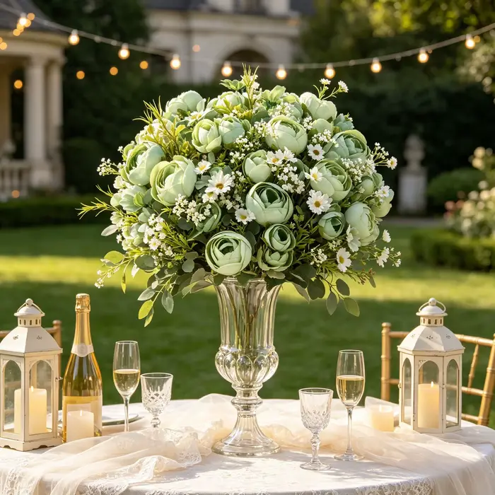 Fleurs artificielles en soie
