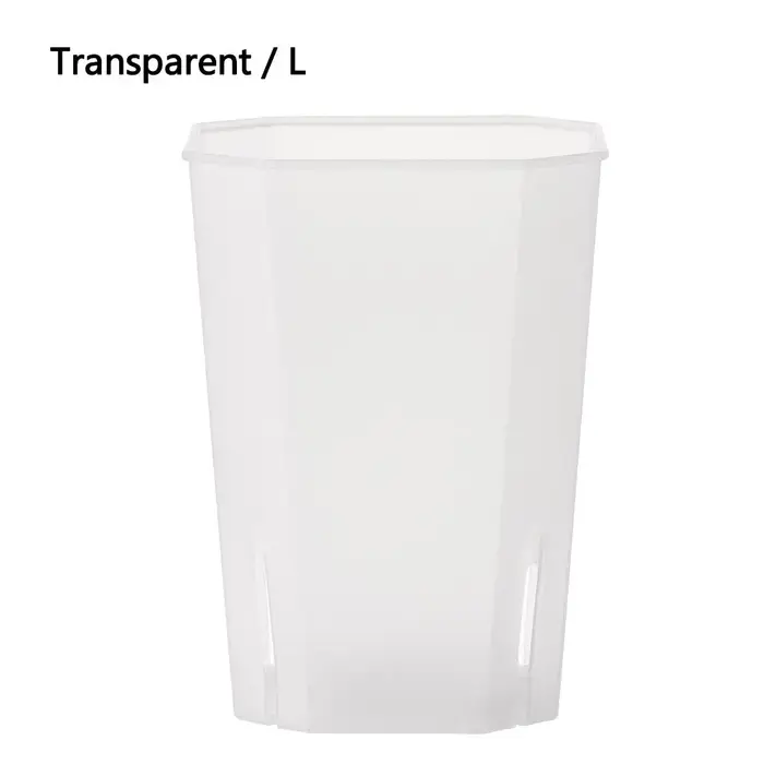 Pots de fleurs en plastique octogonaux