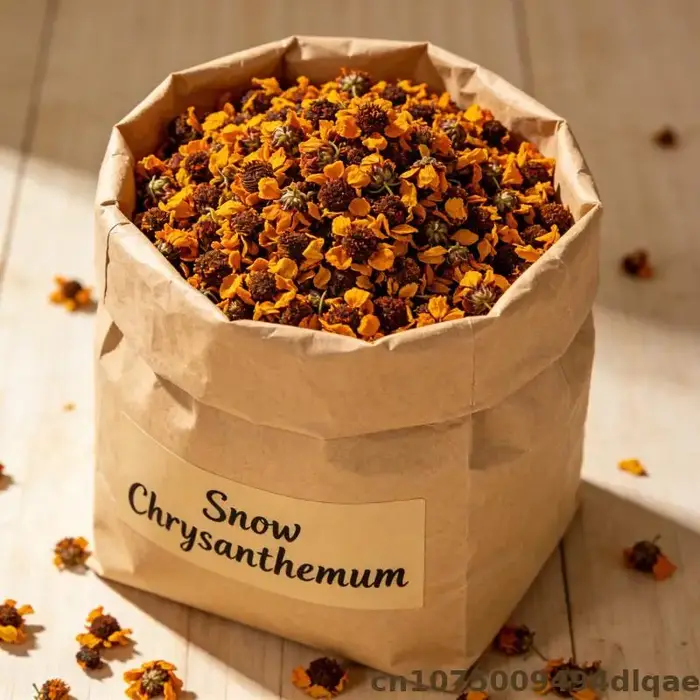 Bourgeons de chrysanthème de neige séchés de qualité supérieure à 100 % | Fabrication de savons et de bougies | Mélange