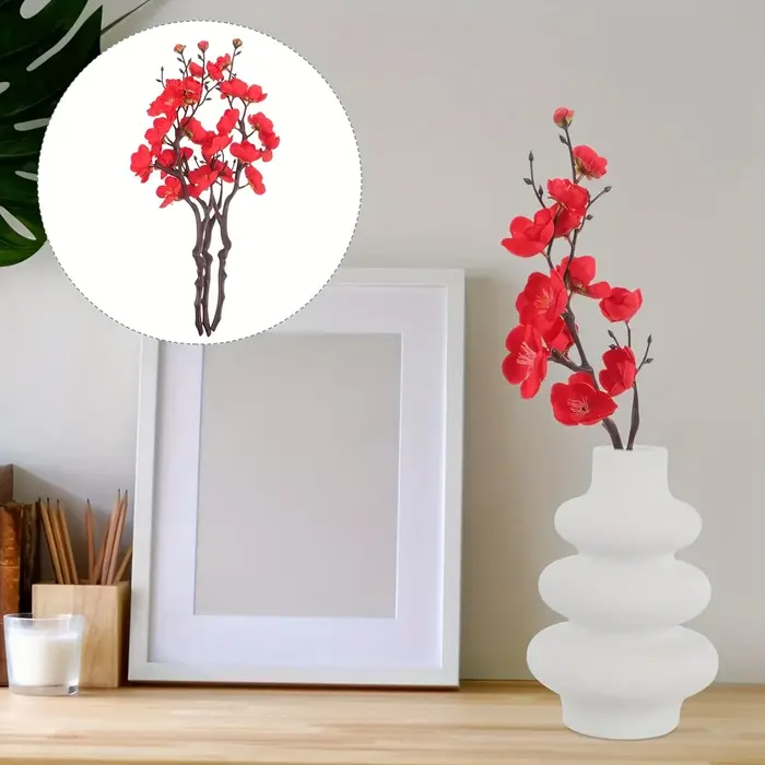 1 pièce de fleur de prunier simulée