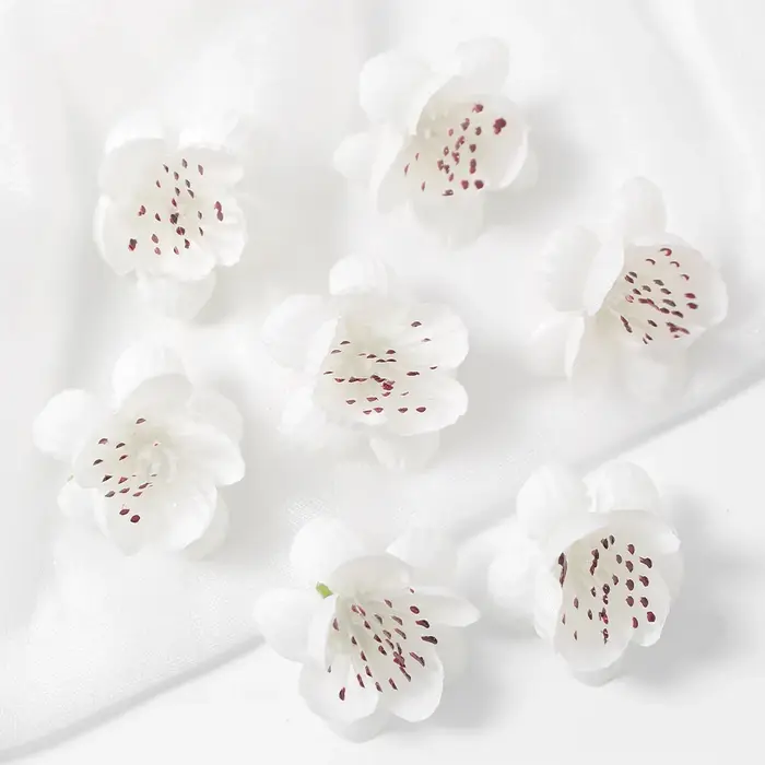 Tête de fleur artificielle en fleur de pêcher, 20/30 pièces, pour plante murale, décoration de salle