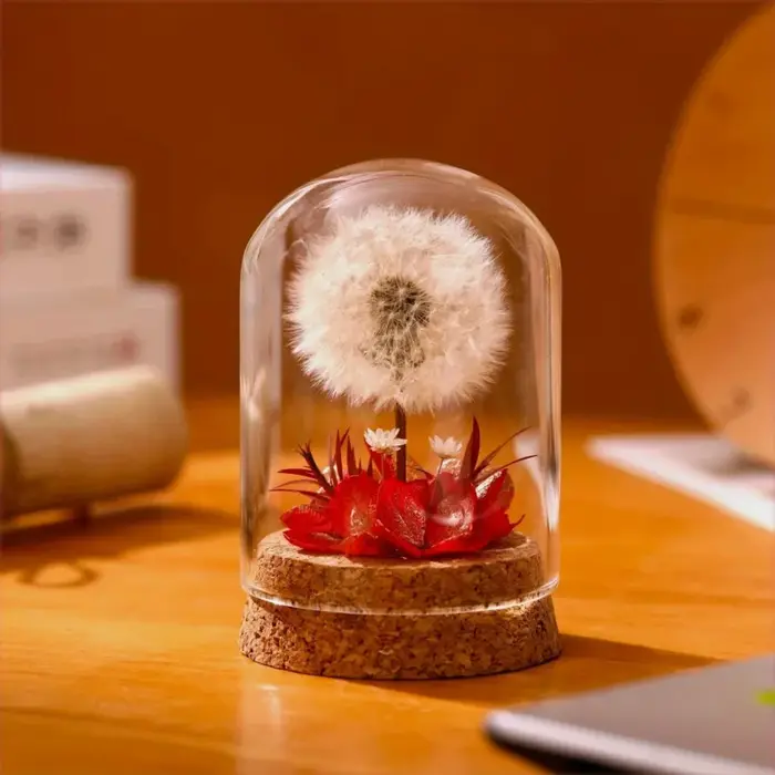 Bouquet de pissenlit séché pour décoration de bureau
