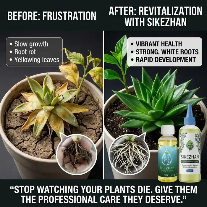 Ensemble de 2 produits stimulants la croissance des plantes : solution nutritive 110 ml et liquide d'enracinement