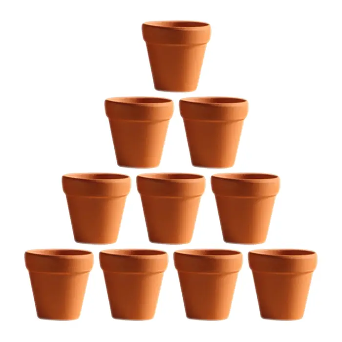 Mini pot en terre cuite en argile céramique, jardinière, pots de fleurs quantiques, pots de pépinièr