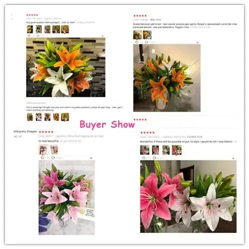 Fleur de lys artificielle en PVC
