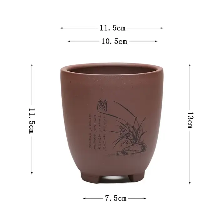 Pot de fleurs de sable violet pour plantes succulentes
