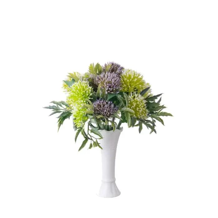 Boule de chardon bleu artificiel de 11 pouces