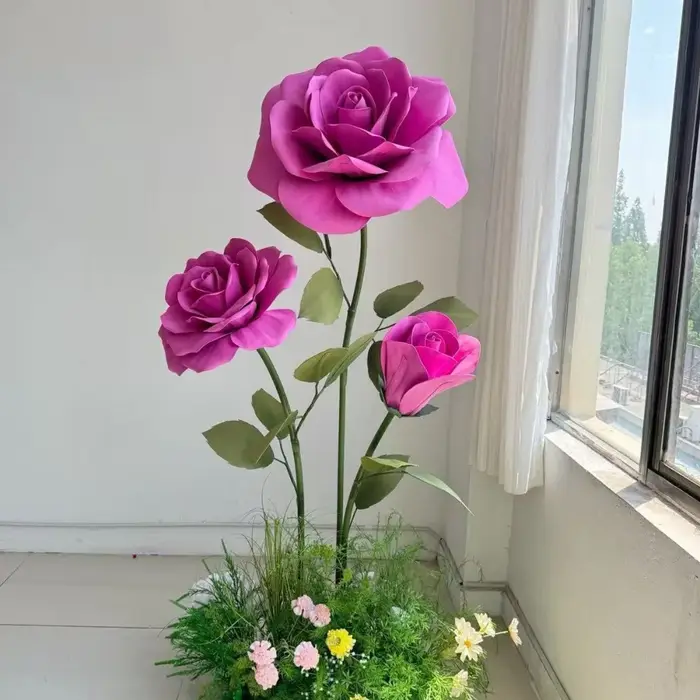 Fleurs artificielles géantes de 190 cm