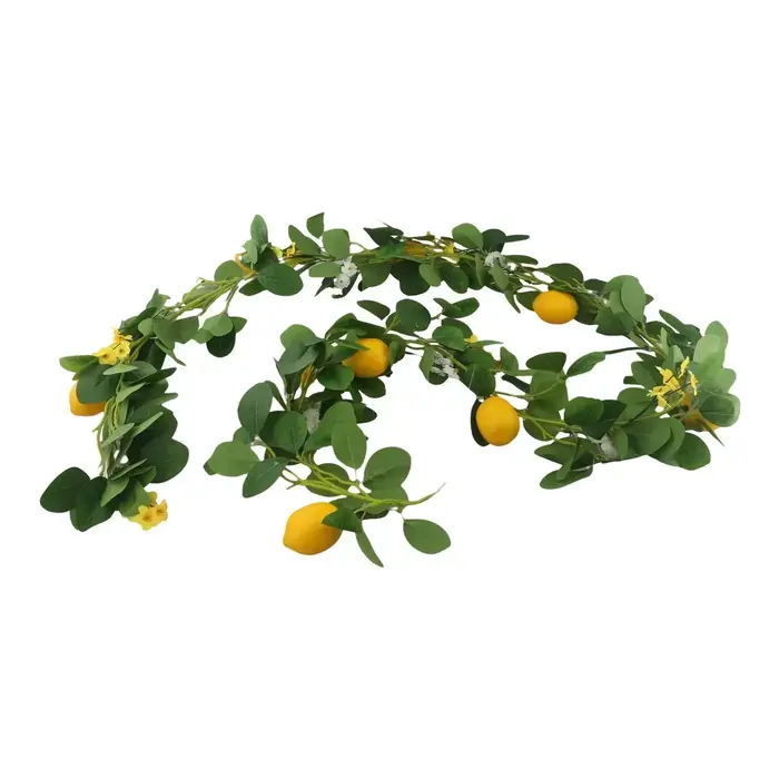 Guirlande de citron en rotin