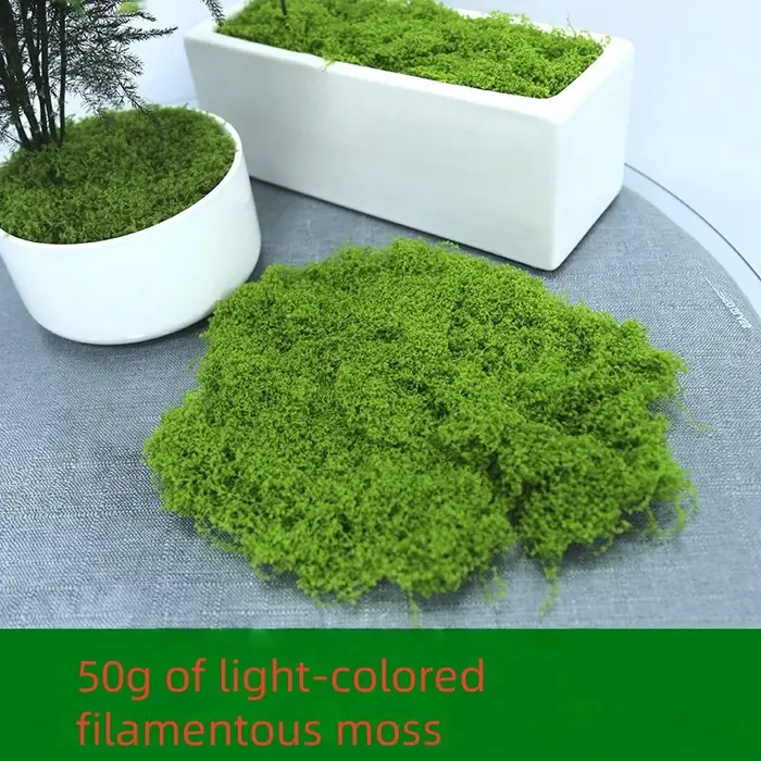 30/50/100g plantes vertes artificielles mousse herbe maison salon jardin décoration Mini paysage fausse fleur bricolage artisanat