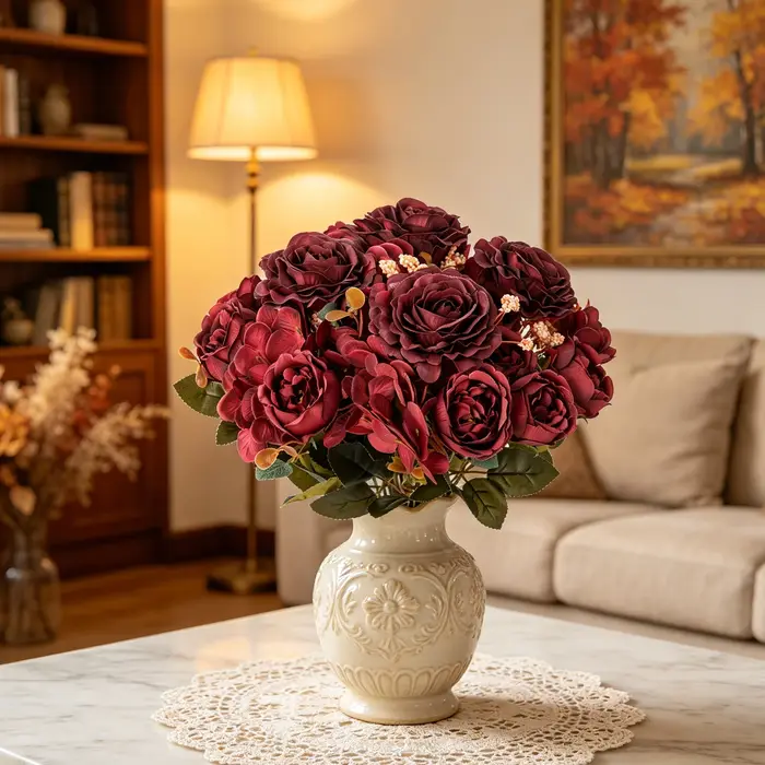 Fleurs Artificielles en Soie : Roses et Pivoines pour Festivals