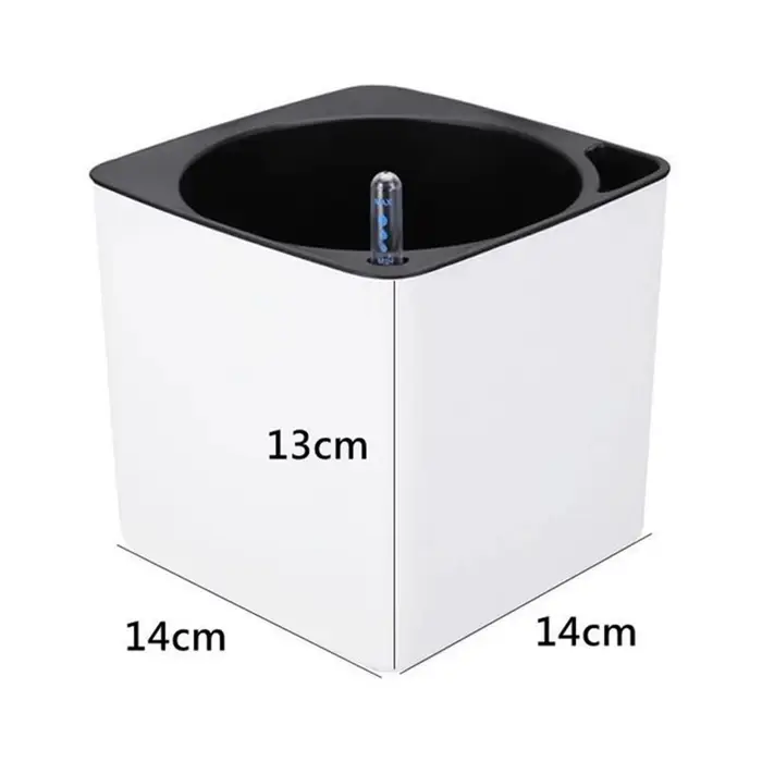 Pot de fleur à arrosage automatique avec indicateur de niveau d'eau, grand récipient de plantation d