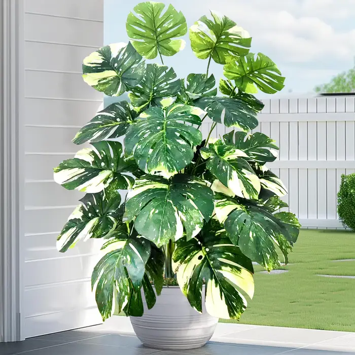 Fleurs et feuilles artificielles Monstera Deliciosa
