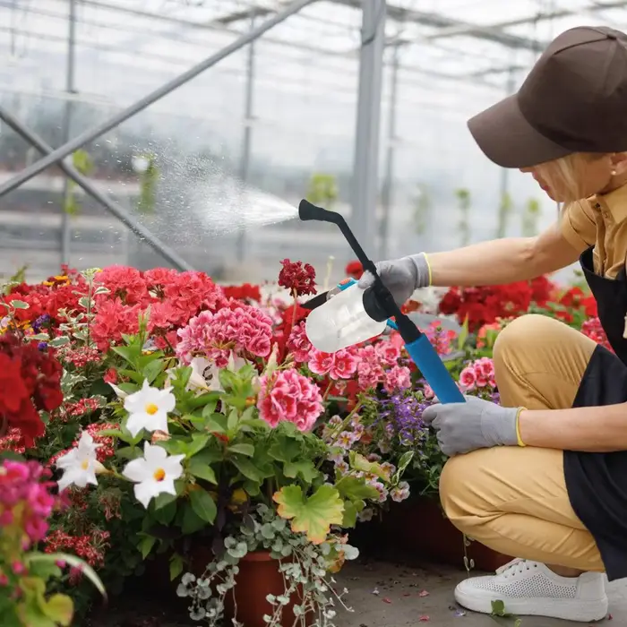 Distributeur applicateur de poudre de jardin