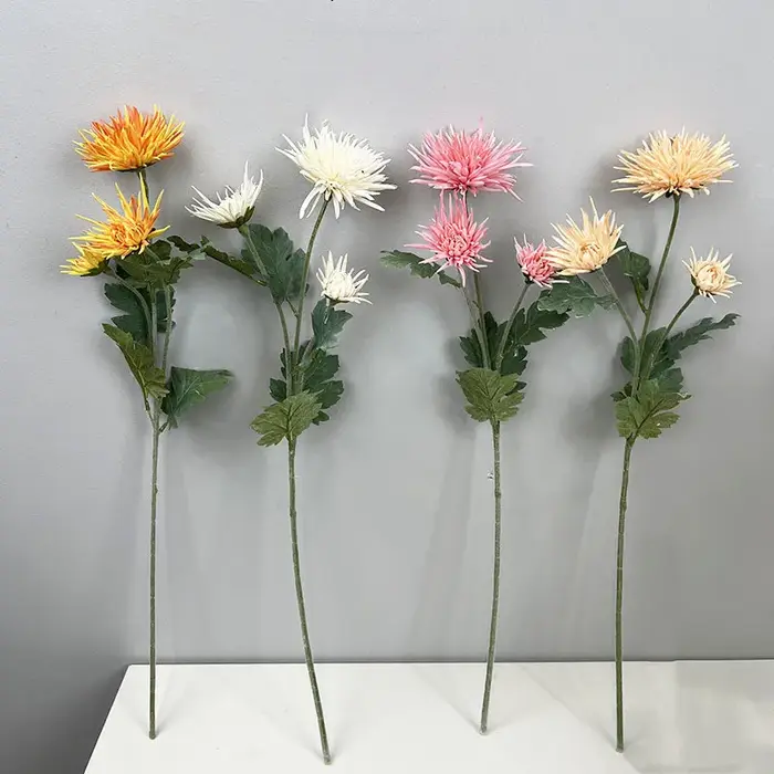 Crabe Griffe Chrysanthème Fleurs Artificielles